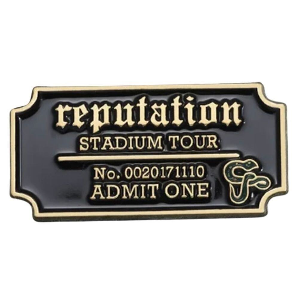 NEW Taylor Swift REPUTATION Enamel Pin Stadium Tour Ticket Rep TV Swiftie Gift